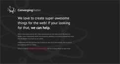 Desktop Screenshot of convergingmatter.com