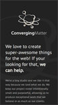 Mobile Screenshot of convergingmatter.com