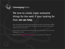 Tablet Screenshot of convergingmatter.com